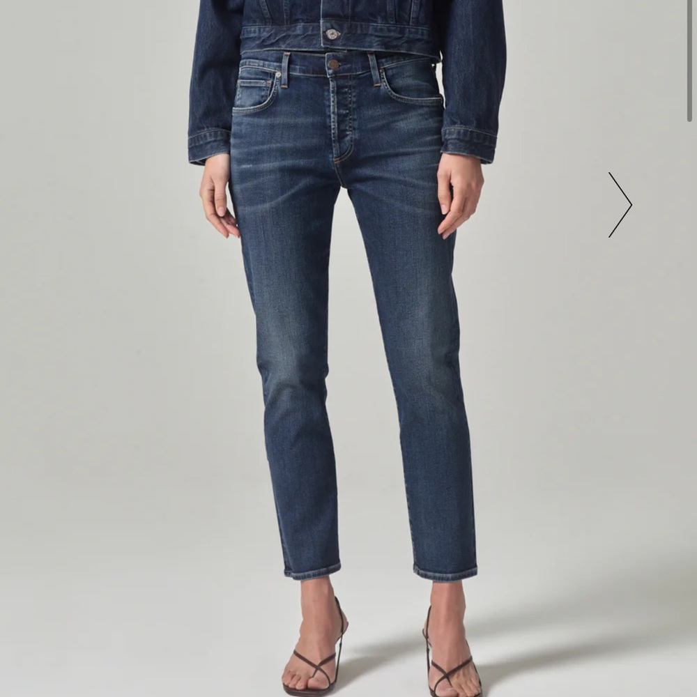 Citizens of Humanity Emerson mid-rise, relaxed 27” jean in Blue Ridge.